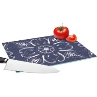 KitchenYeah Glazen Snijplank - 28x20 - Design - Mandala - Bohemian - Snijplanken Glas