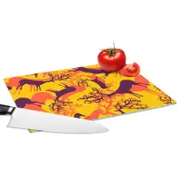 KitchenYeah Glazen Snijplank - 28x20 - Patronen - Hert - Kleuren - Snijplanken Glas