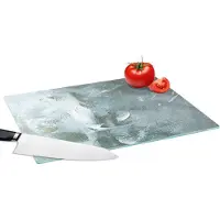 KitchenYeah Glazen Snijplank - 39x28 - Acrylverf - Structuren - Abstract - Snijplanken Glas