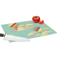 KitchenYeah Glazen Snijplank - 39x28 - Luchtballon - Patronen - Baby - Snijplanken Glas