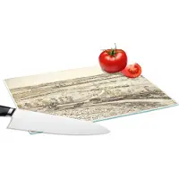 KitchenYeah Glazen Snijplank - 28x20 - La Crau gezien vanaf Montmajour - Vincent van Gogh - Snijplanken Glas