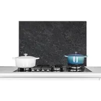 KitchenYeah Spatscherm keuken 90x60 cm - Kookplaat achterwand Beton - Grijs - Textuur - Retro - Industrieel - Muurbeschermer - Spatwand fornuis - Hoogwaardig aluminium