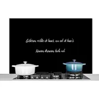 KitchenYeah Spatscherm keuken 120x80 cm - Kookplaat achterwand Quotes - Taco lover - Follow your dreams - Spreuken - Eten - Taco - Muurbeschermer - Spatwand fornuis - Hoogwaardig aluminium