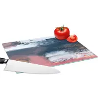 KitchenYeah Glazen Snijplank - 28x20 - Abstract - Verf - Design - Snijplanken Glas