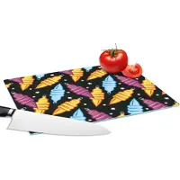 KitchenYeah Glazen Snijplank - 28x20 - Kerst - Patronen - Lamp - Snijplanken Glas