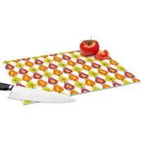 KitchenYeah Glazen Snijplank - 39x28 - Retro - Design - Peer - Fruit - Snijplanken Glas