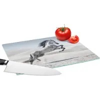 KitchenYeah Glazen Snijplank - 28x20 - Paard - Dieren - Zand - Natuur - Snijplanken Glas