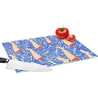 KitchenYeah Glazen Snijplank - 39x28 - Been - Water - Vintage - Snijplanken Glas