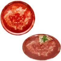 MamboCat 2-delige set pizzavazen PERFETTO Rood Ø31,5cm van porselein - 164192