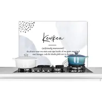 KitchenYeah Spatscherm keuken 80x55 cm - Kookplaat achterwand Keuken - Opa - Quotes - Spreuken - Woordenboek - Keuken definitie - Muurbeschermer - Spatwand fornuis - Hoogwaardig aluminium