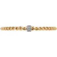 Fope Gioielli eka tiny 18 karaats bi-color armband met diamant