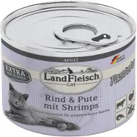LANDFLEISCH Katten Pas. 6x195g - Rundvlees, Kalkoen & Garnalen