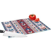 KitchenYeah Glazen Snijplank - 39x28 - Bloemen - Patronen - Planten - Abstract - Minimalisme - Snijplanken Glas