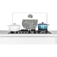 KitchenYeah Spatscherm keuken 70x30 cm - Kookplaat achterwand Minimalisme - Abstract - Design - Muurbeschermer - Spatwand fornuis - Hoogwaardig aluminium