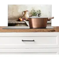 KitchenYeah Spatscherm keuken 70x30 cm - Kookplaat achterwand Fruit - Kruiden - Landelijk - Muurbeschermer - Spatwand fornuis - Hoogwaardig aluminium
