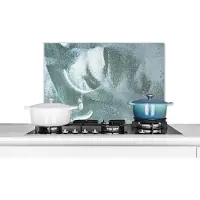 KitchenYeah Spatscherm keuken 70x50 cm - Kookplaat achterwand Acrylverf - Abstract - Design - Muurbeschermer - Spatwand fornuis - Hoogwaardig aluminium