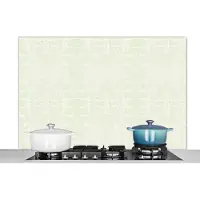 KitchenYeah Kookplaat achterwand - Grijs - Leer - Dierenvel - Structuur - 120x80 cm - Spatwand - Spatscherm keuken