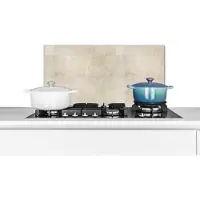 KitchenYeah Spatscherm keuken 60x30 cm - Kookplaat achterwand Antiek - Tegels - Beige - Design - Muurbeschermer - Spatwand fornuis - Hoogwaardig aluminium - Keuken decoratie aanrecht
