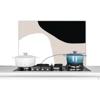 KitchenYeah Spatscherm keuken - Abstract - Design - Vormen - Keuken - 80x55 cm - Achterwand keuken - Spatscherm