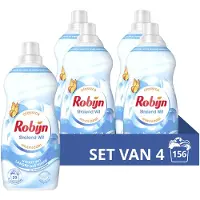 Robijn 4x Klein & Krachtig Wasmiddel Stralend Wit 39 Wasbeurten 1,19 Liter