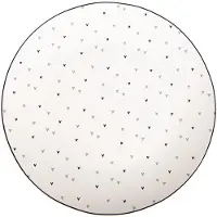 Clayre & Eef Ontbijtbord Ø 20 cm Wit Porselein Hartjes