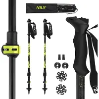 NILS Verstelbare trekkingstokken Nordic Walking aluminium 7075