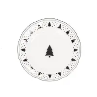 House Vitamin Plate xmas tree newbone china 19,5x19,5x1,2cm