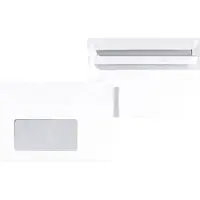 Eurokuvert Witte enveloppen,114 x 162 mm (C6, met venster, zelfklevend, 1000 stuks