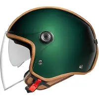 NEXX Y.10 Midtown Groen Camel Jet Helm Maat L