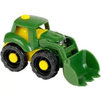 Klein Toys John Deere trekker - schaal 1:50 - perfect voor de zandbak of kinderkamer - groen geel