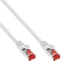 InLine - Cordon de raccordement - RJ-45 (M) pour RJ-45 (M) - 3 m - SFTP, PiMF - CAT 6 - moulé - blanc