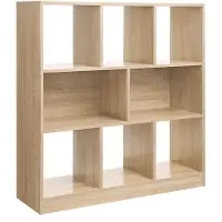 Vasagle Houten plank met open vakken, Eik