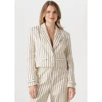 Aaiko Dames Blazers Ines Stripe Co 570 - Gebroken Wit - Maat L