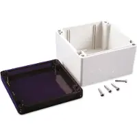 Hammond Electronics 1554P2GYSL Universele behuizing 120 x 120 x 80 Polycarbonaat Grijs 1 stuk(s)