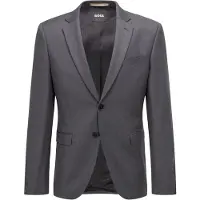 BOSS Extra Slim Jas donkergrijs, Effen