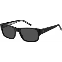 Tommy Hilfiger Tommy Hiliger grijze lens zwarte zonnebril