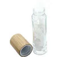Joy of Balance Edelsteen Rollerflesjes 10ml - 2 Stuks - Bergkristal - Lege Rollerflesjes - Houten Dop - Aromatherapie