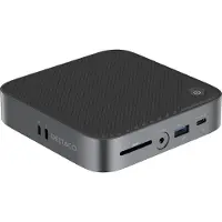 Deltaco Office USB-C Docking Station voor 2 Beeldschermen - 2 x HDMI, USB-C PD, 3x USB, RJ45 ethernet, SD kaartlezer, 3,5 mm audio - VESA Montage mogelijk - Zwart