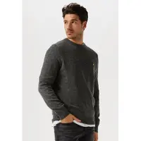 Lyle & Scott Heren Truien & Vesten Lambswool Blend Crew Neck Jumper - Donkergrijs - Maat S