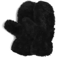 Another Label Dames Handschoenen Lena Fur Gloves - Zwart - Maat ONESIZE
