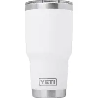 Yeti Rambler Tumbler Cup 30oz Mag Slider Lid, White, thermosbeker met deksel, 887 ml