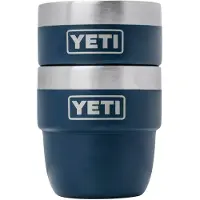Yeti Rambler Stackable Espresso Cups 4oz, Navy Blue, stapelbare thermosbekers, 118 ml