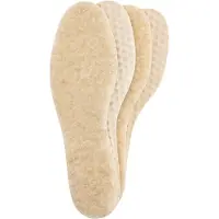 Bama Warm comfort-binnenzool, inlegzolen van zuivere wol voor bijzonder koude winterdagen, unisex warme binnenzool, inlegzolen, voor stevige winterschoenen 2 paar - 39