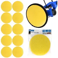 GEKO Aluminium oxide schijf - 225mm - P150 korrel - 10 stuks - Geperforeerd voor stofafzuiging