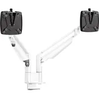 Novus 2-voudige monitorarm CLU Duo C, tot 27″, tafelmontage, zwenk-/hoogteverstelbaar, wit
