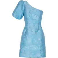 Freebird Dames Jurken Dania Flower - Lichtblauw - Maat L