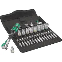 Wera Zyklop Metal 8100 SA 7 05004017001 Dopsleutelset Metrisch 1/4 (6.3 mm) 28-delig