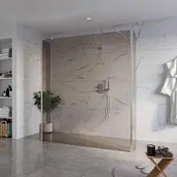 FortiFura Galeria Vrijstaande Inloopdouche - 180x200cm - Rookglas - antikalk - 8mm veiligheidsglas - 2 zijwanden 30cm - wandsteunen en hoekprofielen - Geborsteld RVS PVD (RVS) SW927769
