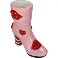 HD Collection Vase Boot Lips Stoneware Multi 19.5x8.5x23cm