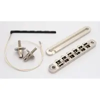 Duesenberg Piezo Bridge nikkel, afstand bouten 73,5mm - Gitaaronderdeel